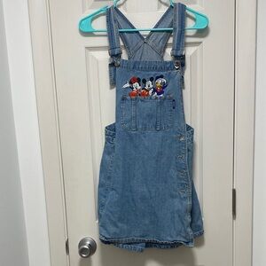 Disney Denim Overall Skort Dress